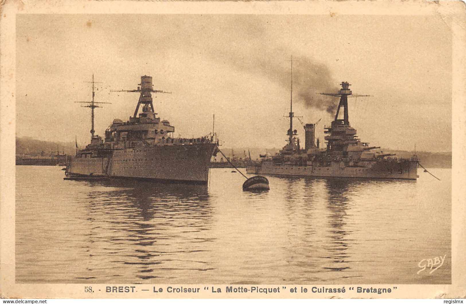 29-BREST-CROISEUR LA MOTTE PICQUET-N°352-C/0097 - Brest