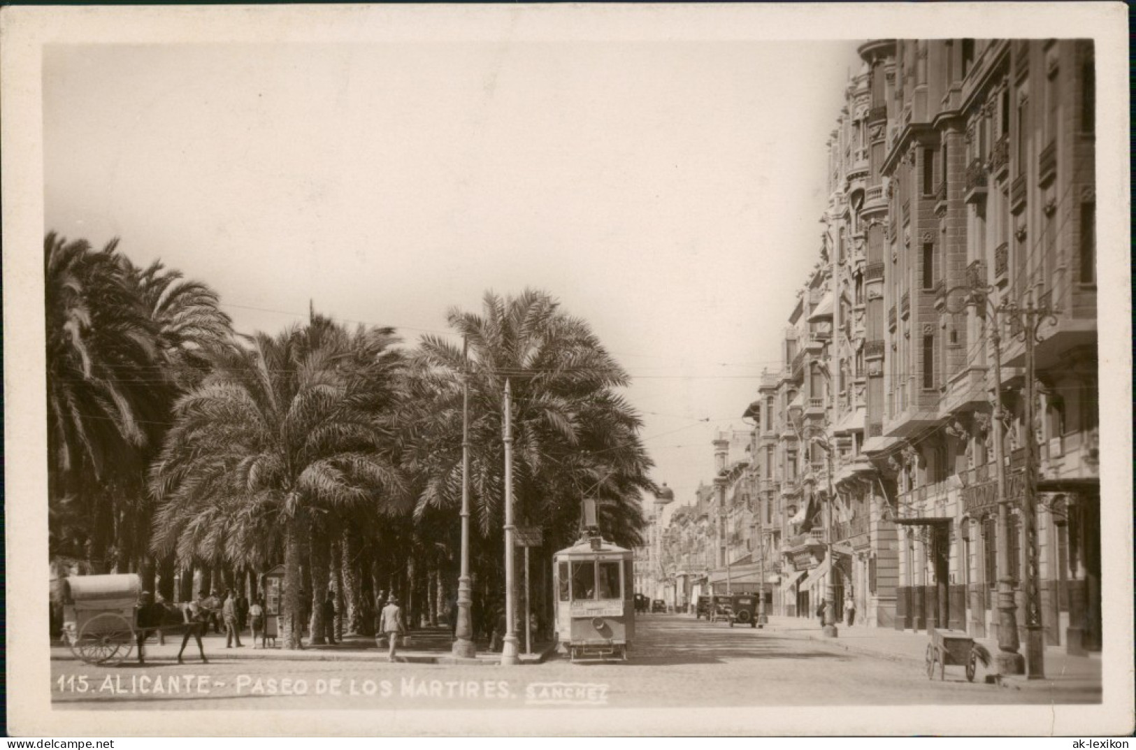 Postales Alicante Paseo De Los Martires 1927 - Autres & Non Classés