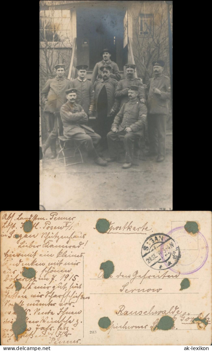 Sagan &#379;aga&#324; Batl.- Posen Vor Schützenhaus 1915 Privatfoto - Neumark