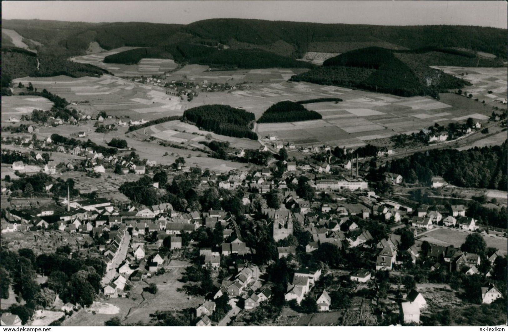 Ansichtskarte Hilchenbach Luftbild 1957 - Hilchenbach