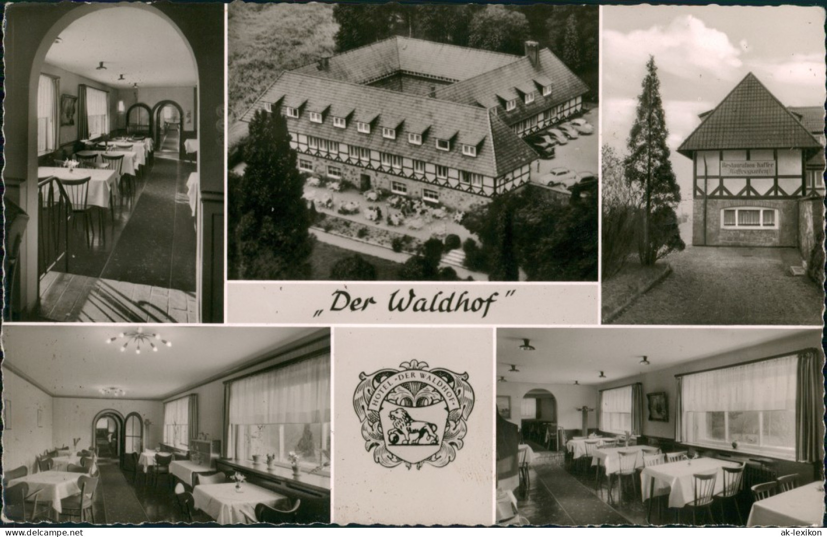Ansichtskarte Bückeburg MB Hotel Waldhof - Luftbild 1963 - Bueckeburg