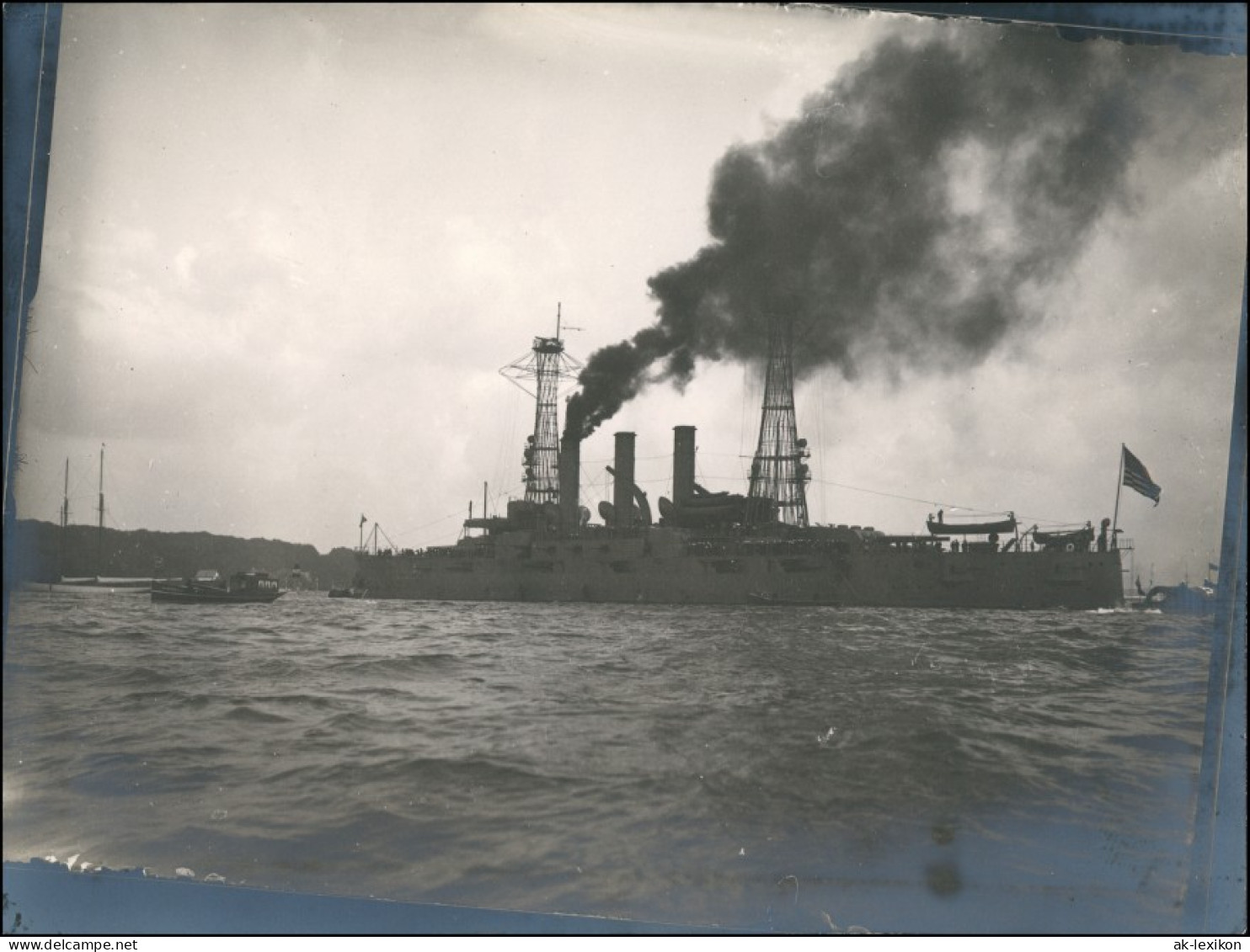 Schiffe/Schifffahrt - Kriegsschiffe (Marine) Im Hafen 1914 Privatfoto - Warships