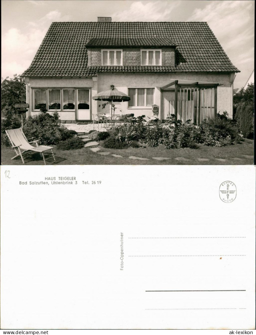 Ansichtskarte Bad Salzuflen Haus Teigeler - Uhlenbrink 3 1962 - Bad Salzuflen