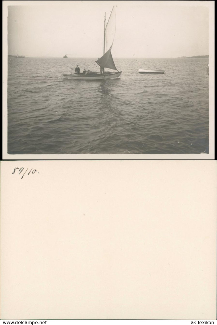 Schifffahrt - Segelschiffe/Segelboote Bürgermeister Mit Kind 1914 Privatfoto - Voiliers