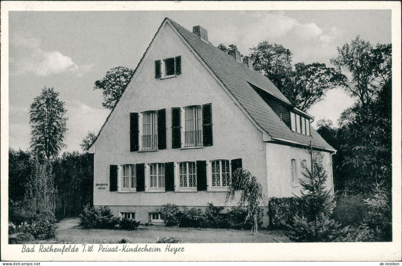 Ansichtskarte Bad Rothenfelde T.W. Privat-Kinderheim Heyer 1955 - Bad Rothenfelde