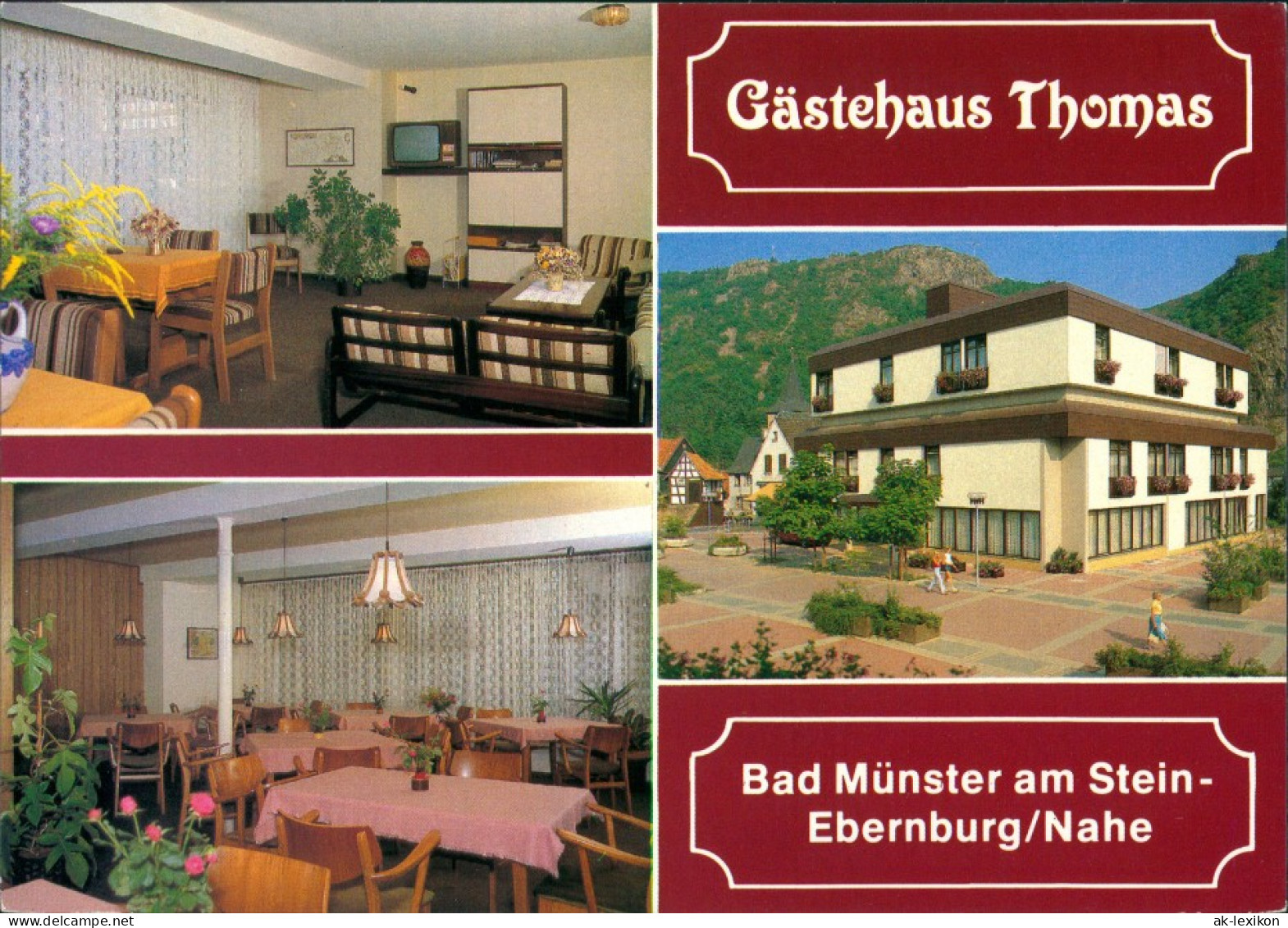 Bad Münster Am Stein-Ebernburg GÄSTEHAUS THOMAS Garni Hotel Kurhausstrasse 1983 - Bad Muenster A. Stein - Ebernburg