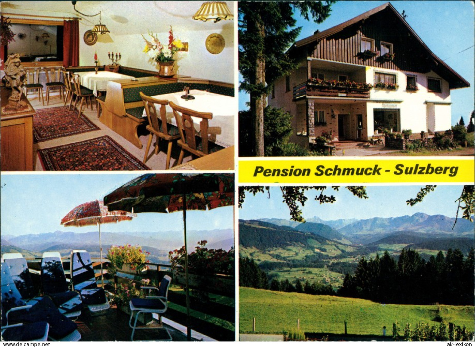 Sulzberg (Vorarlberg) Pension Schmuck In 6934 Sulzberg, Mehrbildkarte 1970 - Andere & Zonder Classificatie