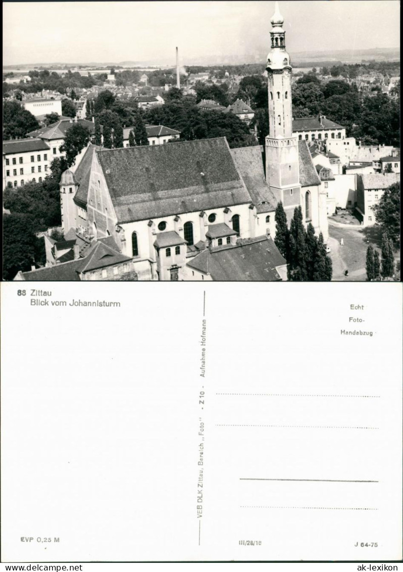 Ansichtskarte Zittau Blick Vom Johannisturm Fabrik 1975 - Zittau