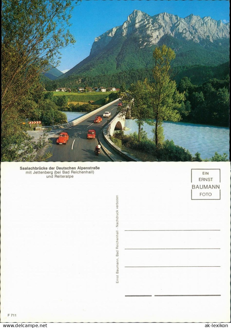 Saalachbrücke Deutschen Alpenstraße Jettenberg & VW Käfer 1970 - Ohne Zuordnung