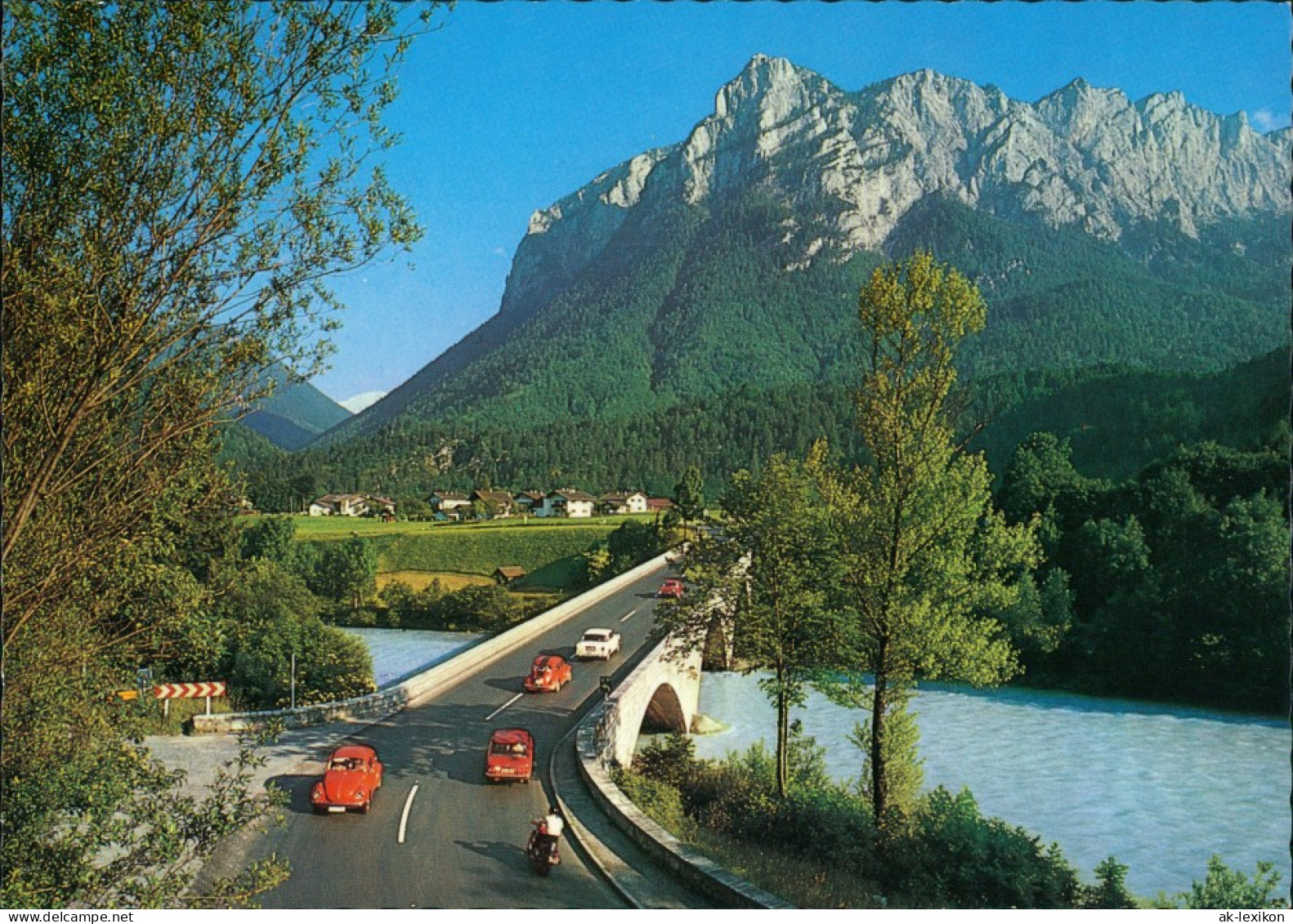 Saalachbrücke Deutschen Alpenstraße Jettenberg & VW Käfer 1970 - Ohne Zuordnung