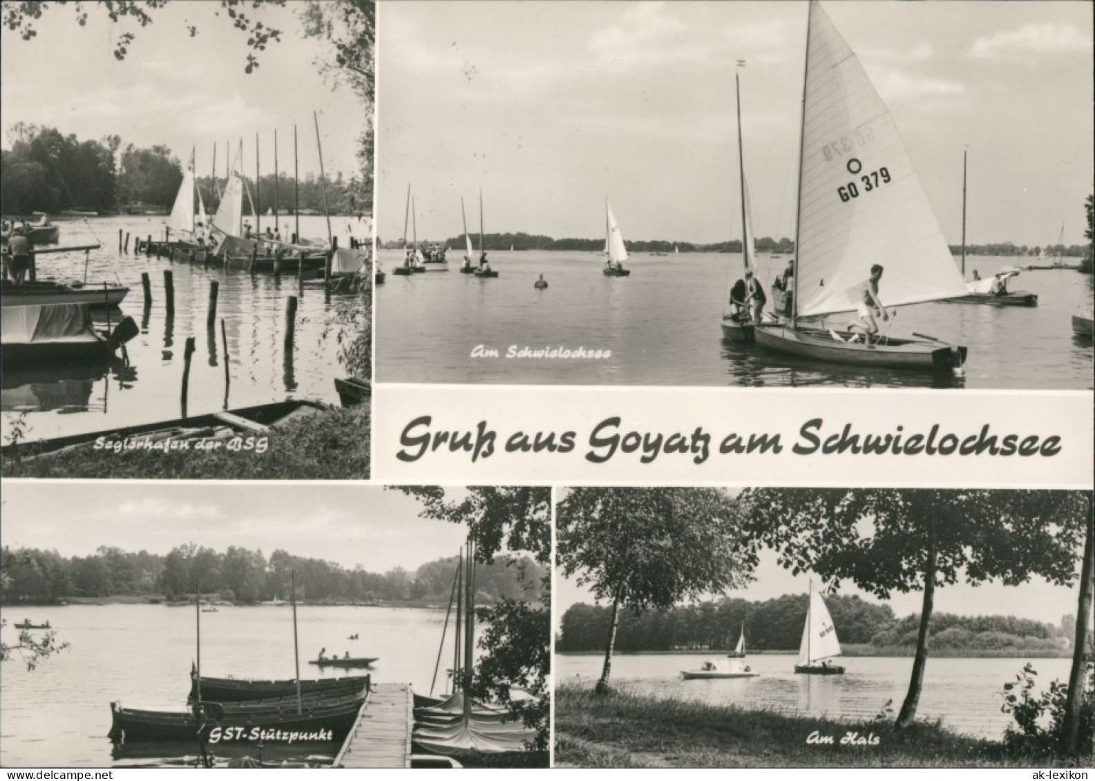 Goyatz-Schwielochsee Schwielochsee GST Stützpunkt Segelschiff-Hafen  1973 - Goyatz