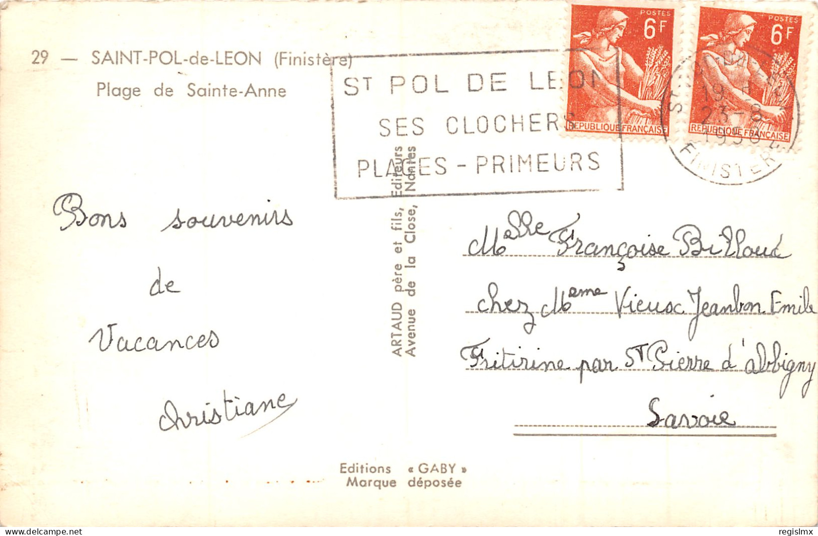 29-SAINT POL DE LEON-N°352-A/0381 - Saint-Pol-de-Léon