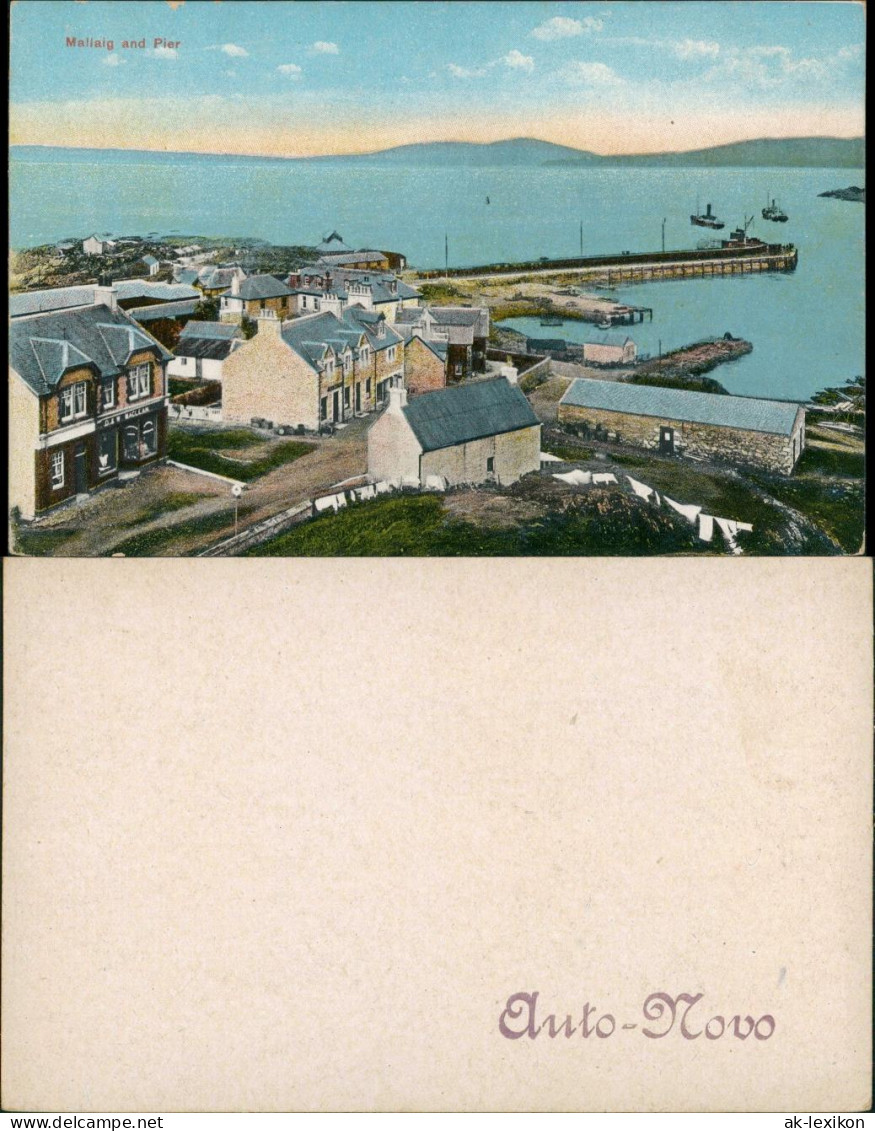 Postcard Mallaig Malaig Pier Dorf Panorama Ansicht (Scotland) 1910 - Other & Unclassified