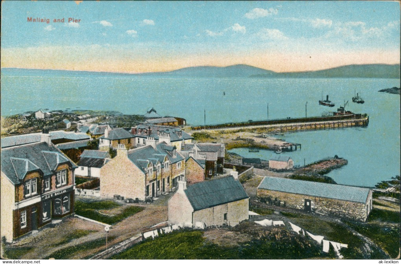 Postcard Mallaig Malaig Pier Dorf Panorama Ansicht (Scotland) 1910 - Other & Unclassified