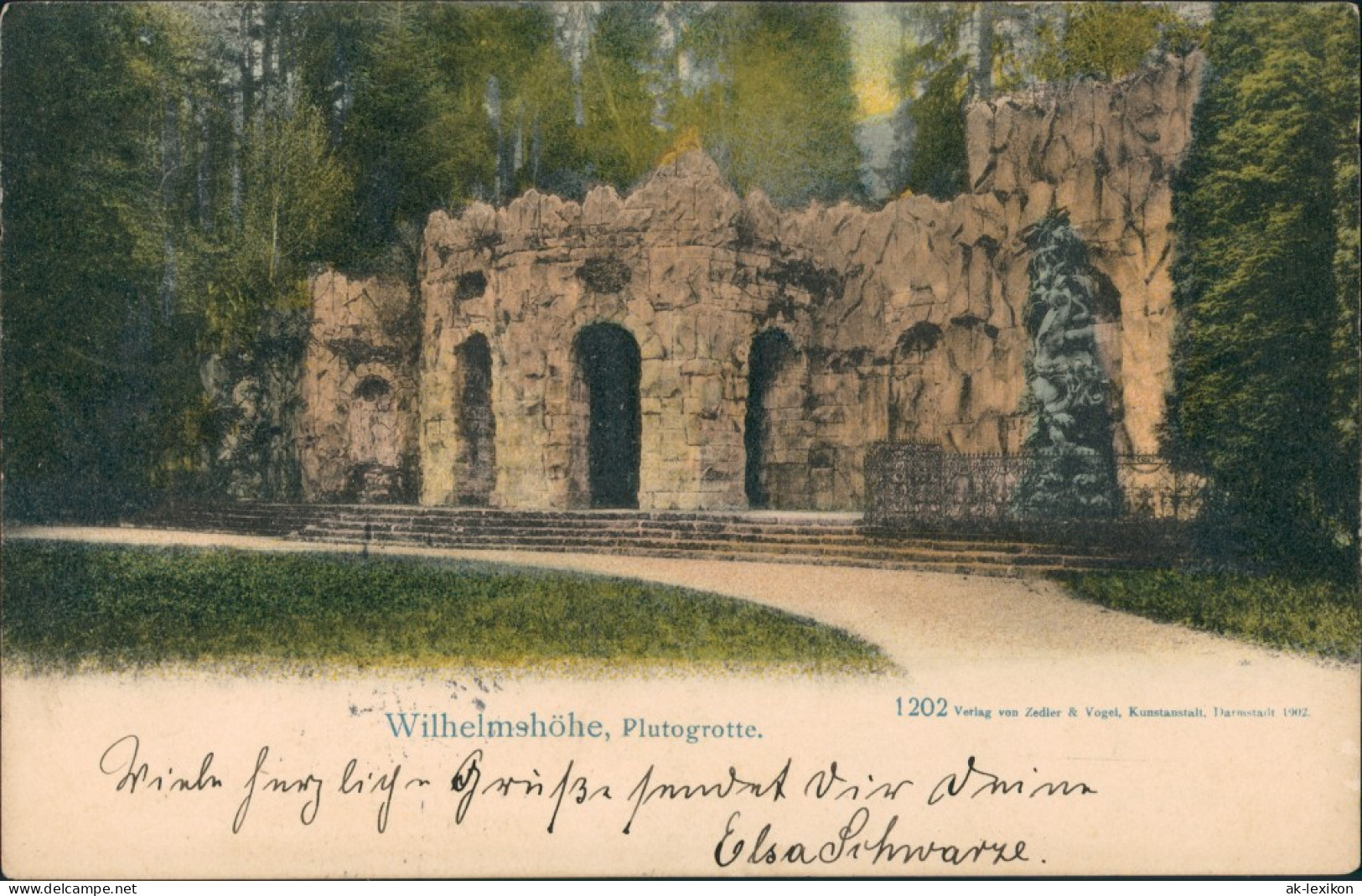 Ansichtskarte Bad Wilhelmshöhe-Kassel Cassel Plutogrotte 1904 - Kassel