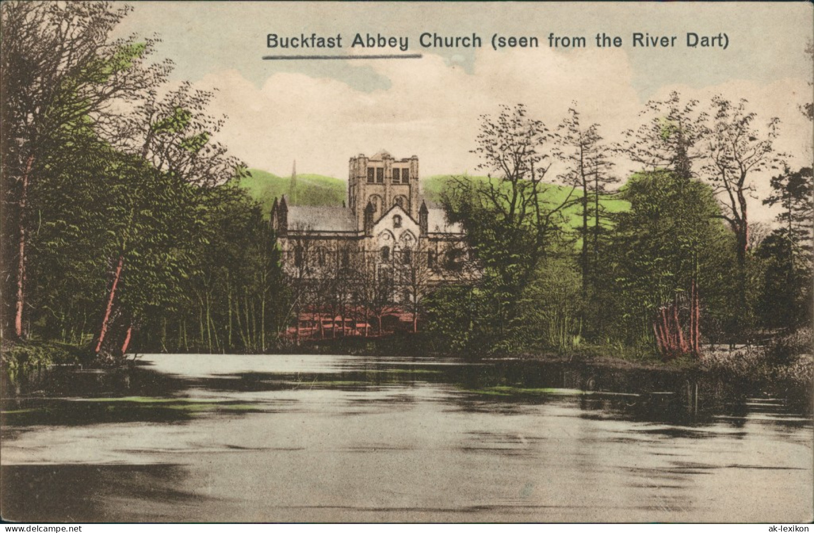 Postcard Buckfastleigh Abbey Church From River (Fluss) Dart 1910 - Other & Unclassified