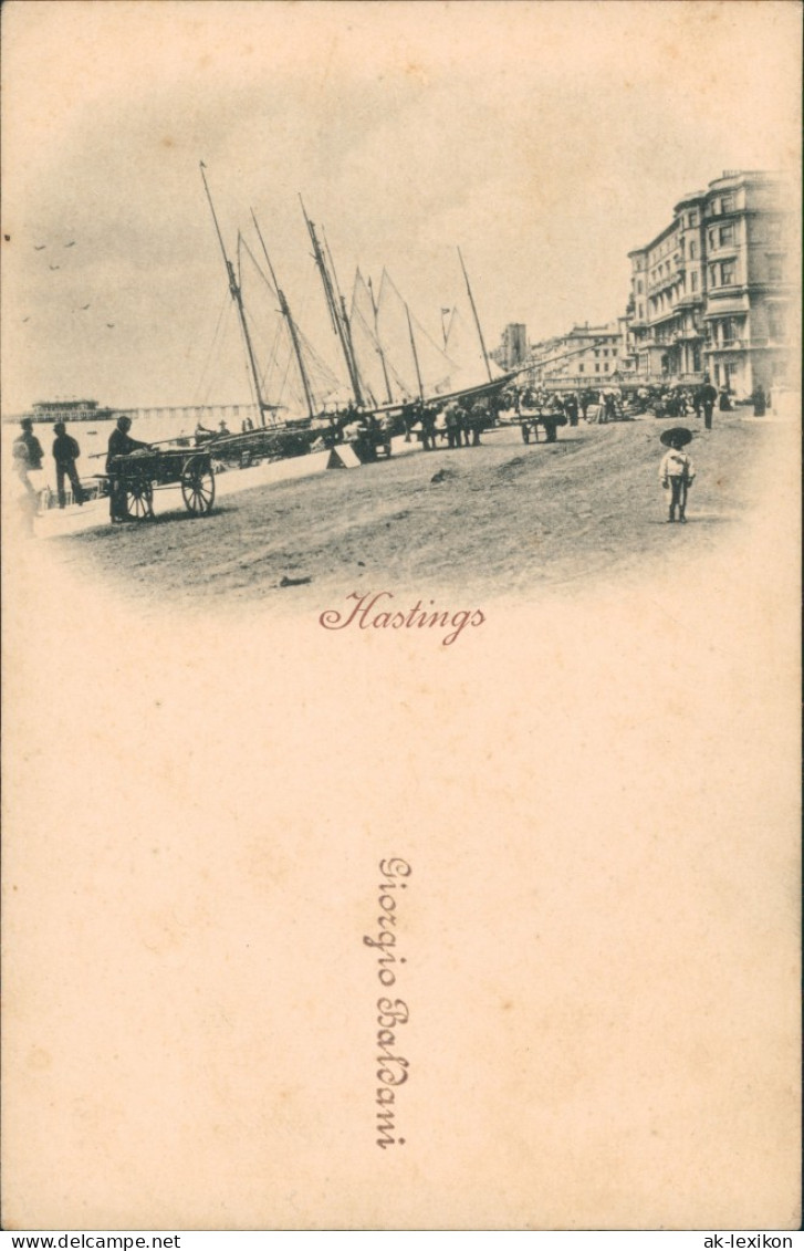 Postcard Hastings Straße - Segelboot 1904 - Other & Unclassified