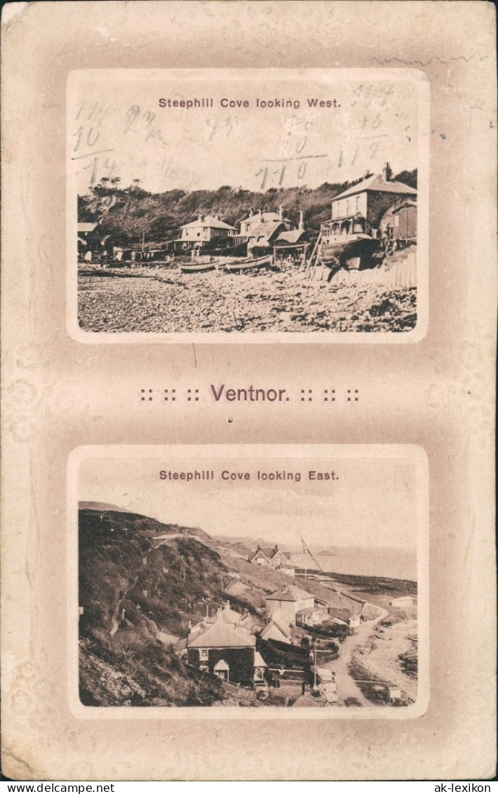 Ventnor (Isle Of Wight) Ventnor (Isle Of Wight) 2 Bild Steephill 1909 - Andere & Zonder Classificatie