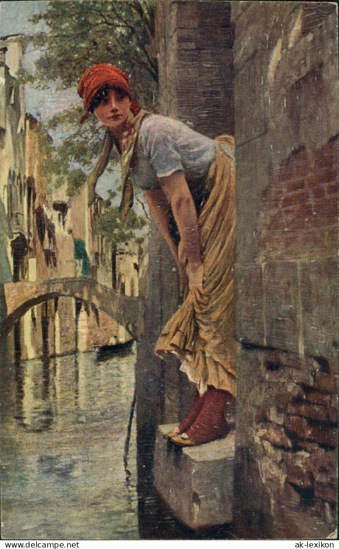Künstlerkarte E. Titto "Marietta" ERPACO Kunst-Verlag, Color 1910 - Paintings