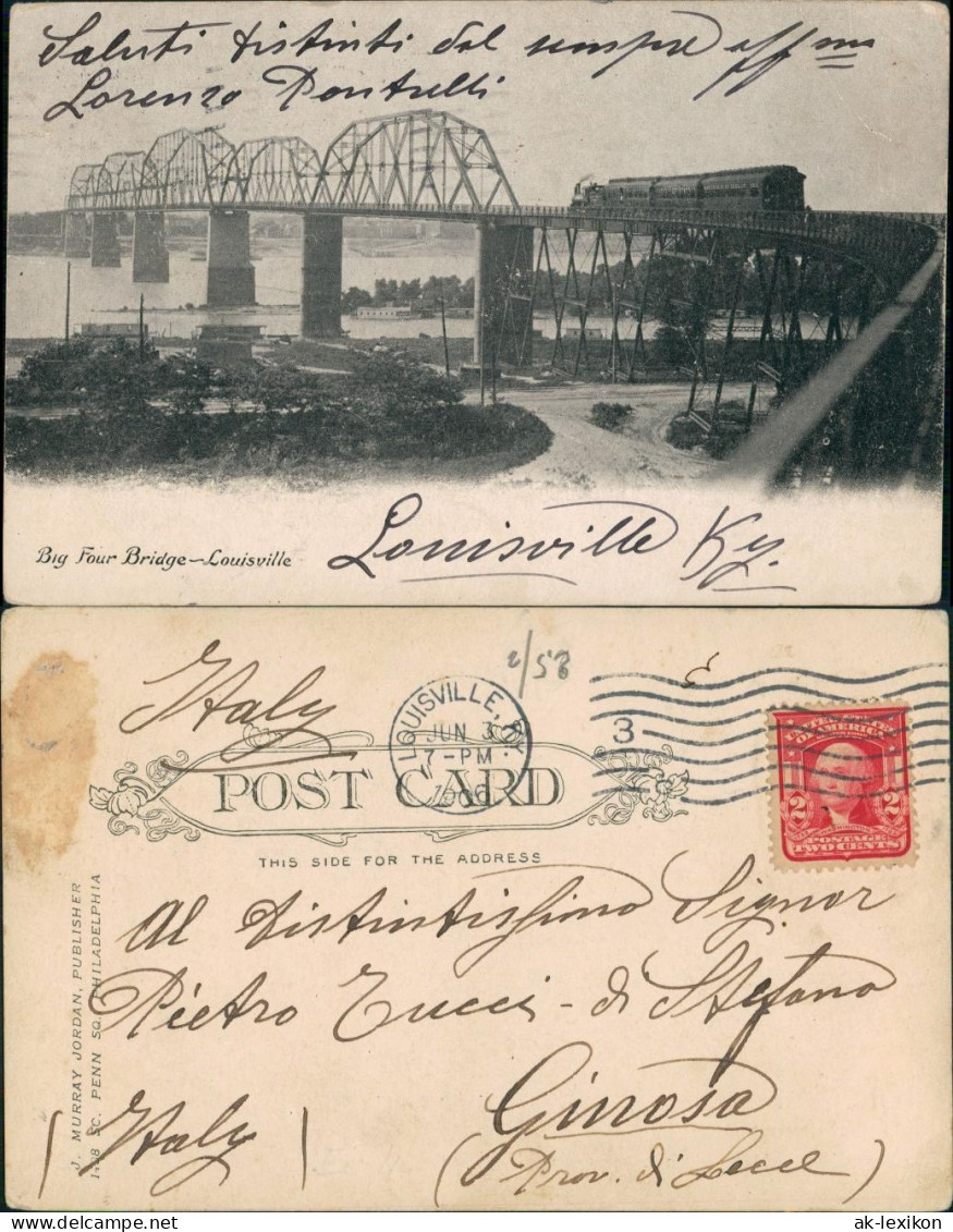 Louisville (Ky) Big Four Bridge, Eisenbahn-Brücke, Railway 1906 - Autres & Non Classés