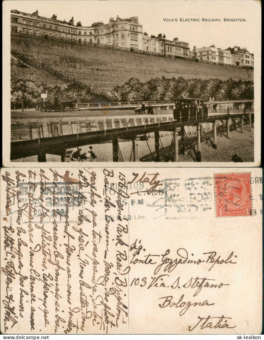 Postcard Brighton Volks Electric Railway, Stadt-Eisenbahn 1930 - Other & Unclassified