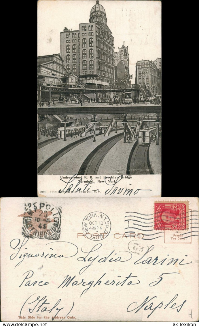 Manhattan-New York City Underground Railway Station, Brooklyn  Terminal 1906 - Other & Unclassified