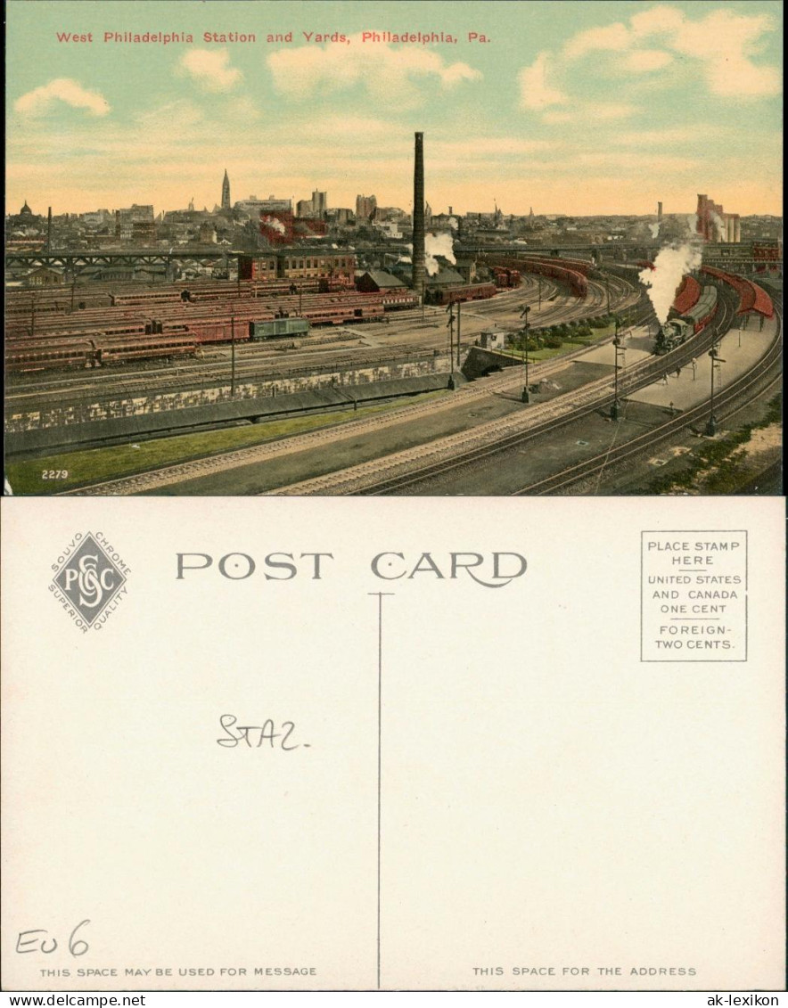 Philadelphia Railway Station And Yards, Bahnhof USA Amerika 1910 - Other & Unclassified