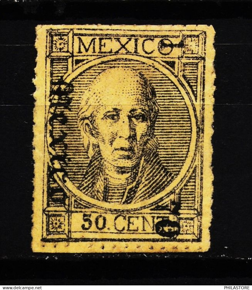 Mexico Scott # 69 50c Mexico (complete Perforations) Mint Original Gum Hinged CV: $200.00 Usd - Mexique