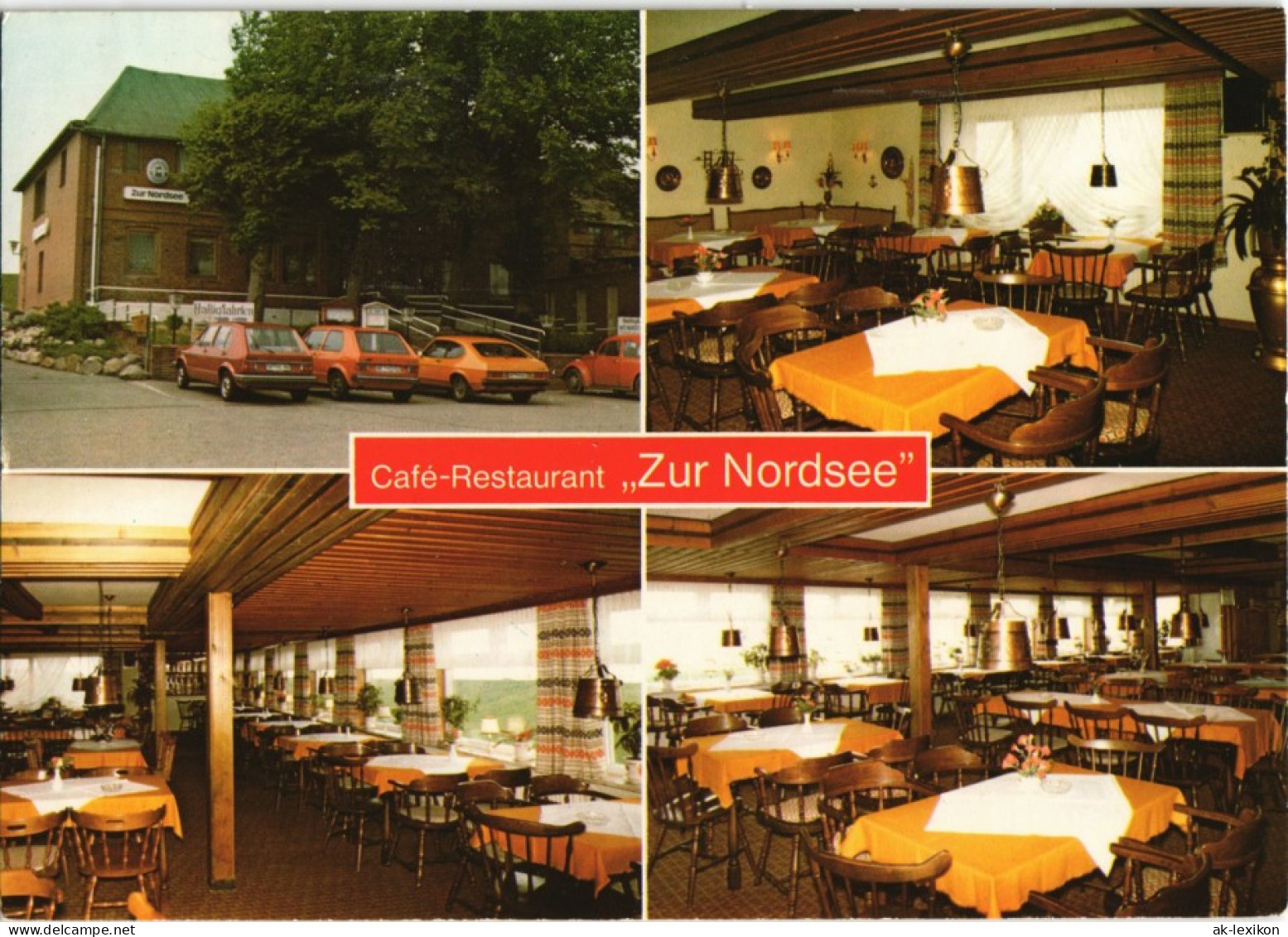 Ansichtskarte Nordstrand Café-Restaurant Zur Nordsee OT Norderhafen 1984 - Altri & Non Classificati