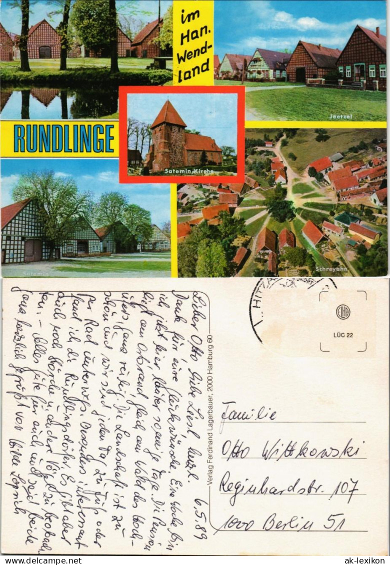 Jeetzel-Lüchow (Wendland) Runddorf Rundlinge Im Wendland, Ua. Schreyahn 1989 - Lüchow