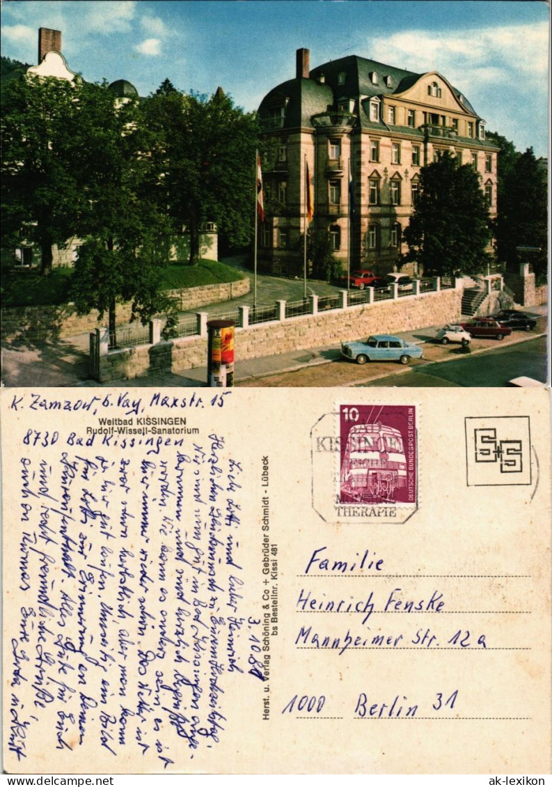 Ansichtskarte Bad Kissingen Rudolf-Wissell-Sanatorium 1980 - Bad Kissingen