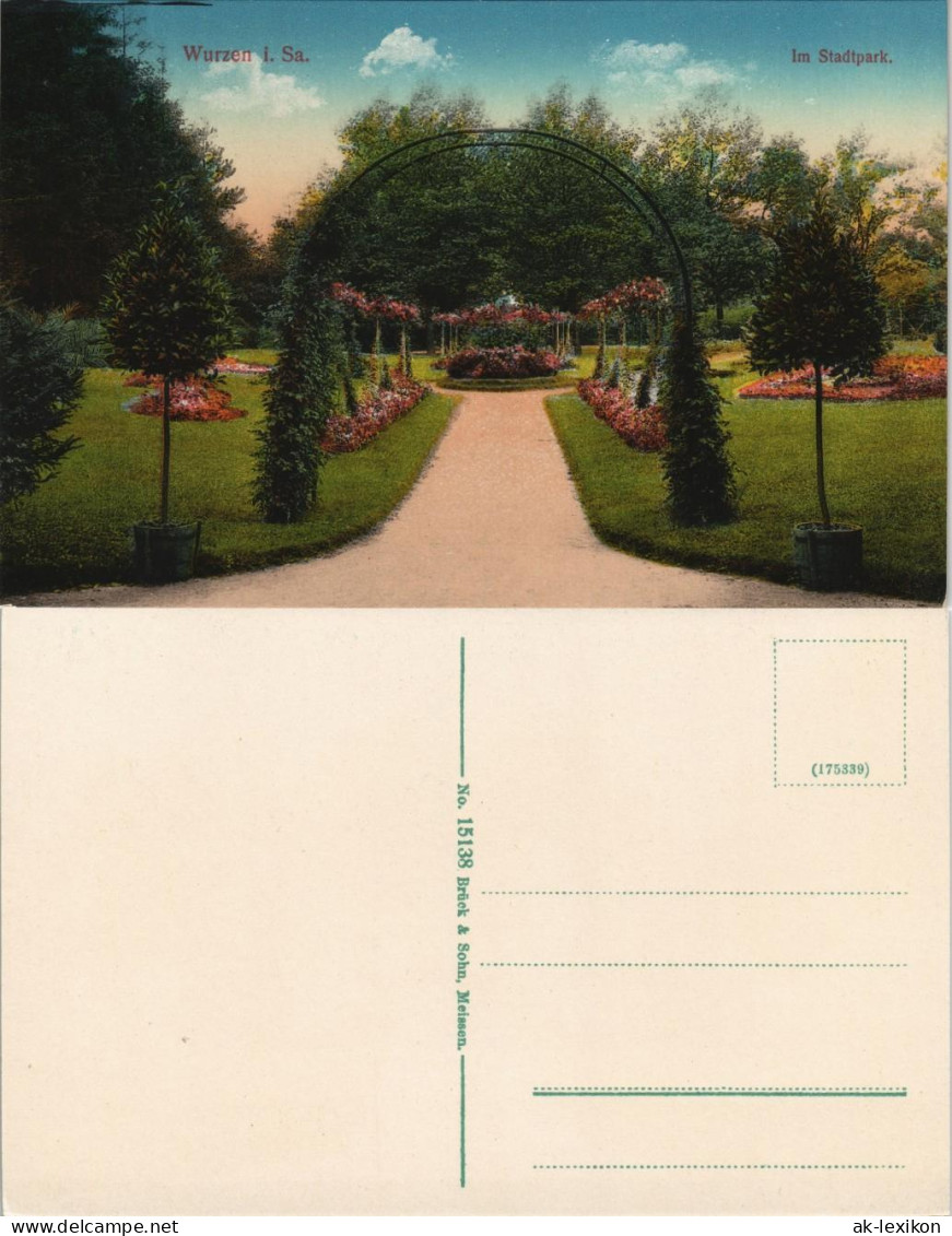 Ansichtskarte Wurzen Stadtpark 1915 - Wurzen