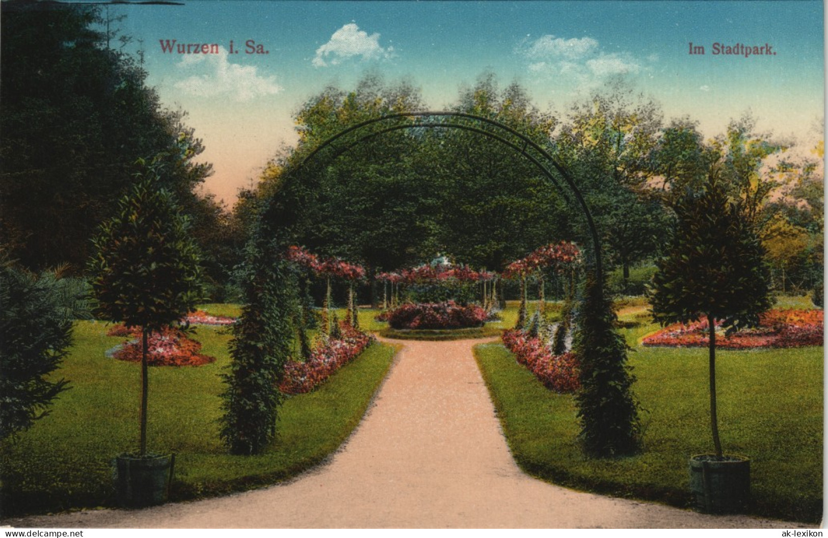 Ansichtskarte Wurzen Stadtpark 1915 - Wurzen