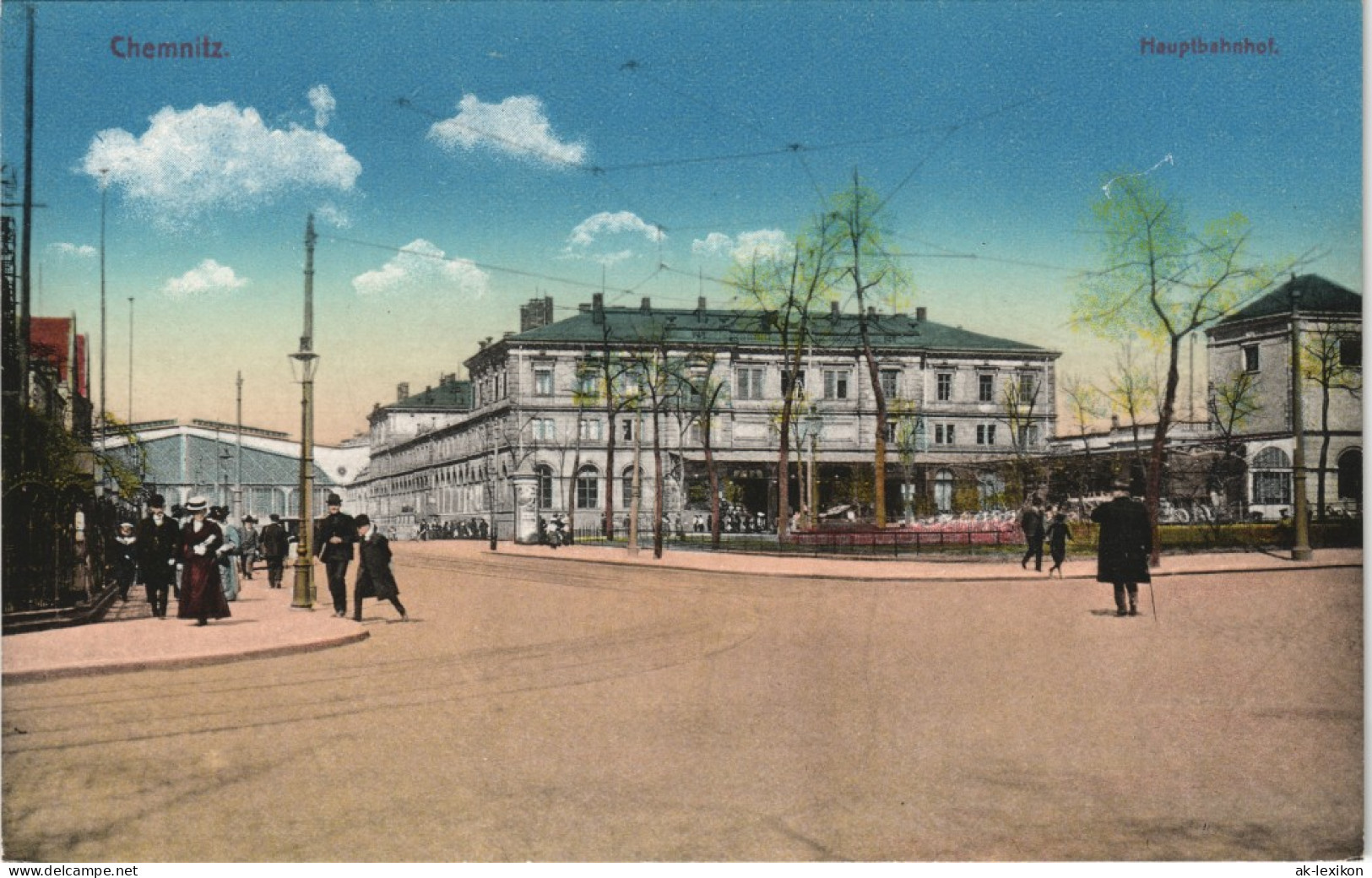 Ansichtskarte Chemnitz Hauptbahnhof 1916 - Chemnitz