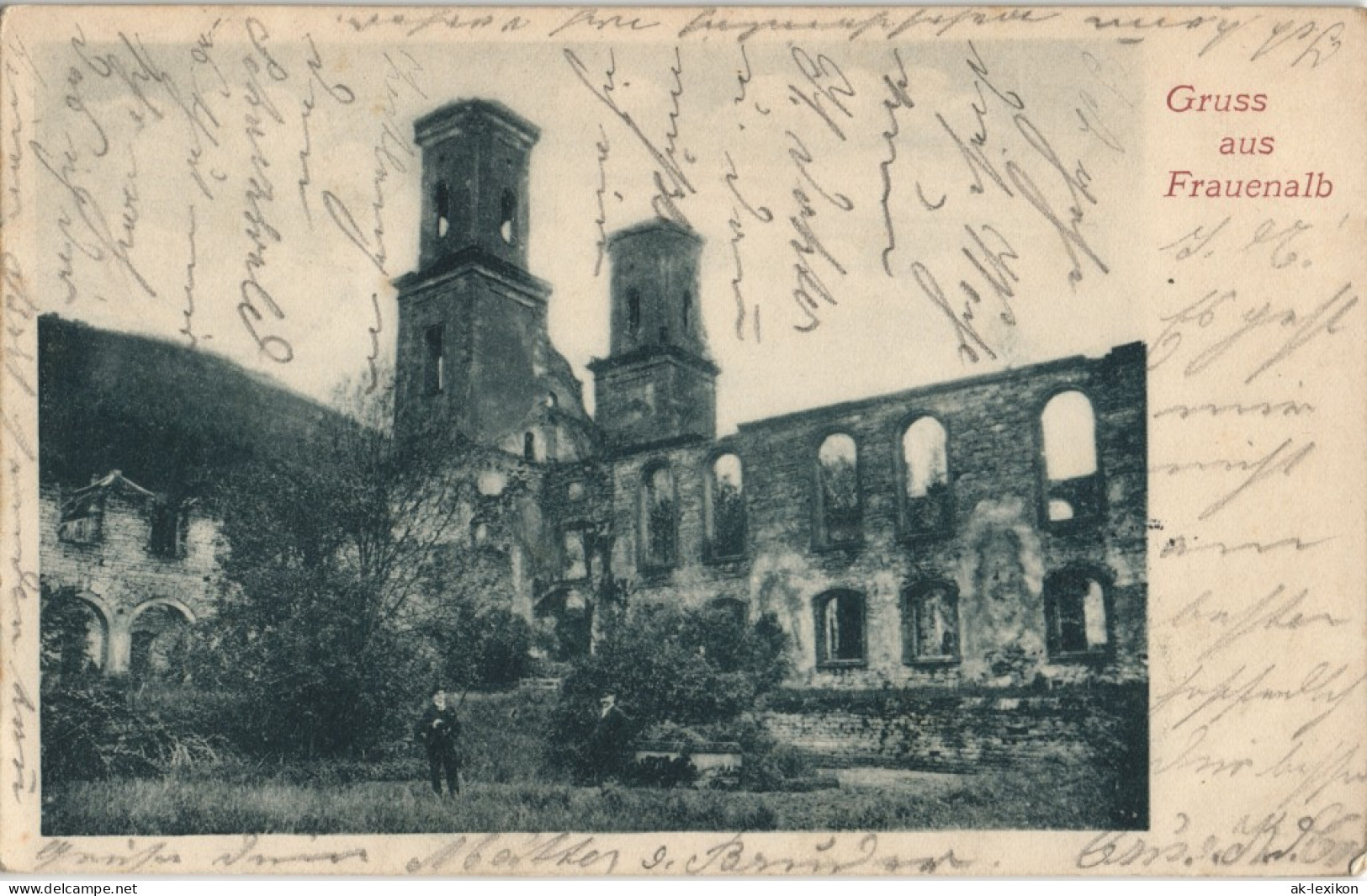 Ansichtskarte Bad Herrenalb Gruss Aus Frauenalb - Ruine 1902 - Bad Herrenalb