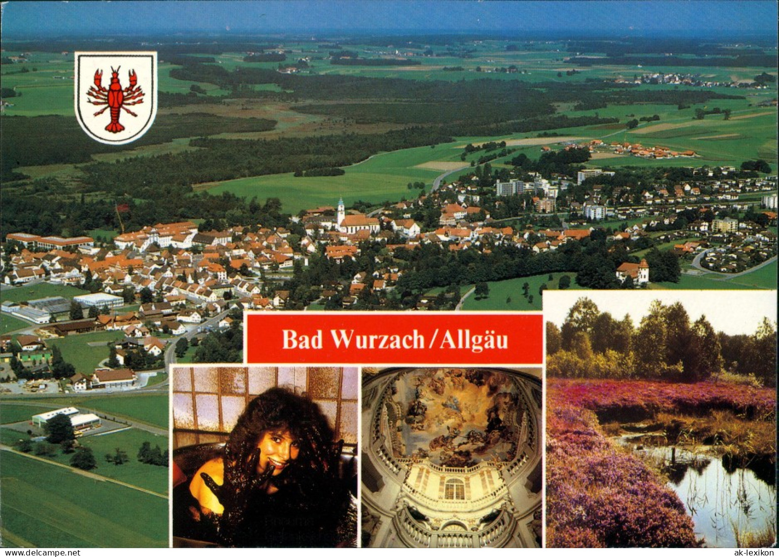 Ansichtskarte Bad Wurzach Mehrbild-AK U.a. Luftaufnahme 1987 - Bad Wurzach