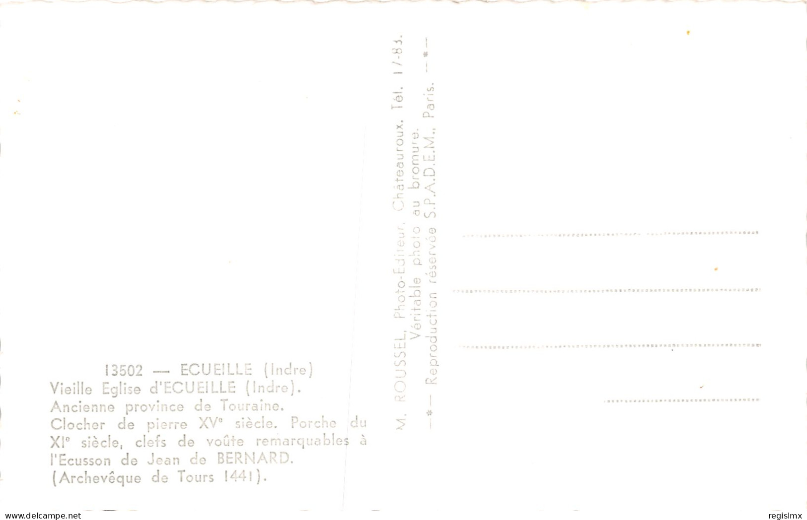 36-ECUEILLE-N°352-F/0321 - Other & Unclassified