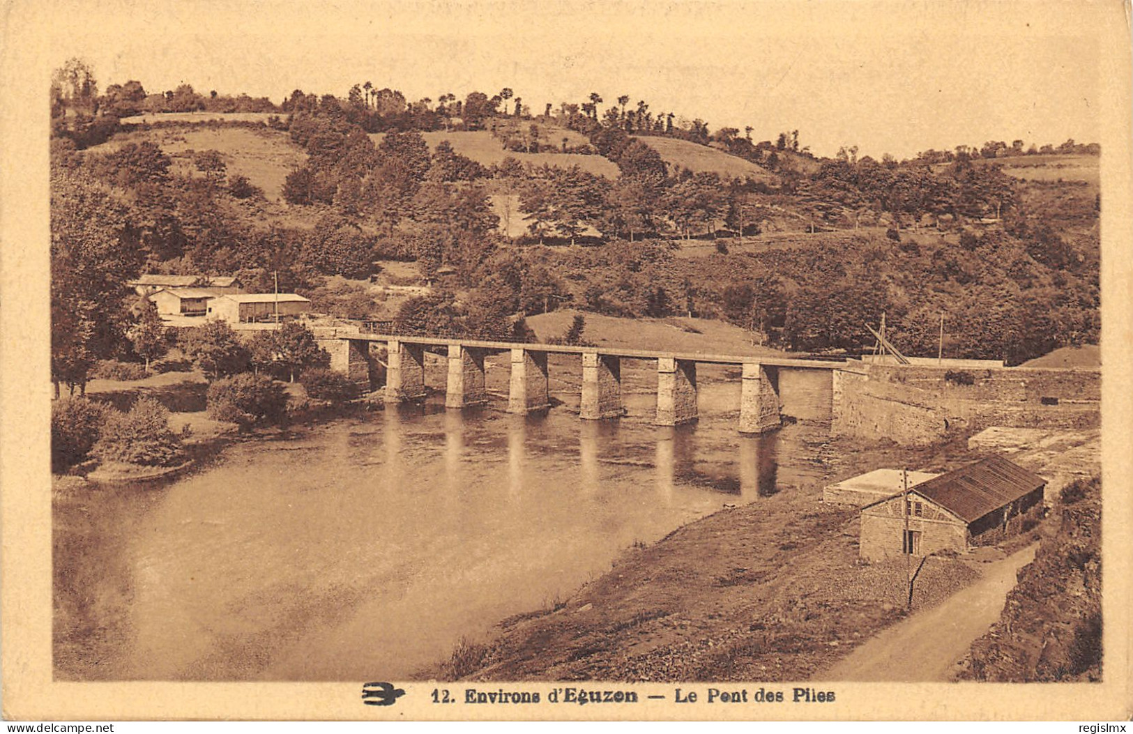 36-EGUZON-LE PONT DES PILES-N°352-F/0261 - Andere & Zonder Classificatie