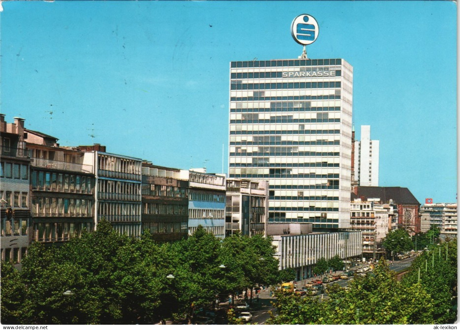 Ansichtskarte Düsseldorf Berliner Allee Mit Sparkassen Hochhaus (Bank) 1978 - Duesseldorf