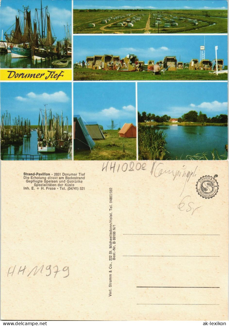 Dorum (Kr. Wesermünde) Mehrbild-AK Dorumer Tief U.a. Campingplatz  1980 - Autres & Non Classés