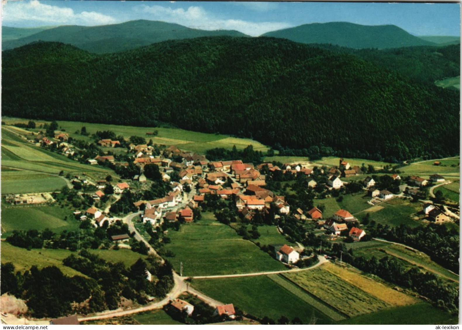 Ansichtskarte Gellershausen (Edertal) Luftaufnahme Ort Vom Flugzeug Aus 1978 - Other & Unclassified