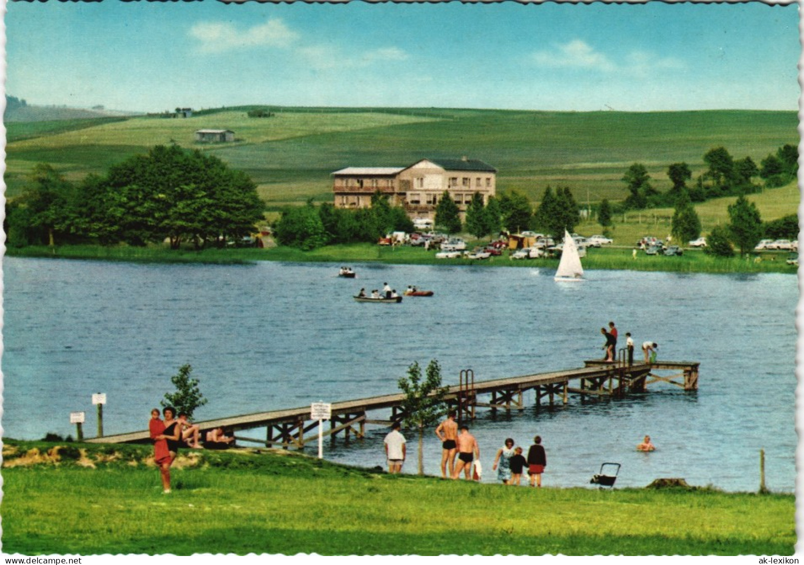 Gedern (Wetteraukreis) Gederner See Mit Seehotel (Oberhessen) 1965 - Other & Unclassified