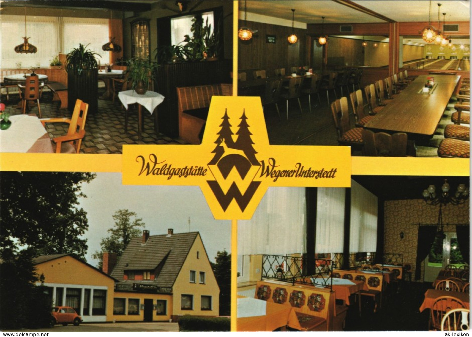 Rotenburg (Wümme) Waldgaststätte Wegener Mehrbild-AK 4 Ansichten 1980 - Rotenburg (Wuemme)