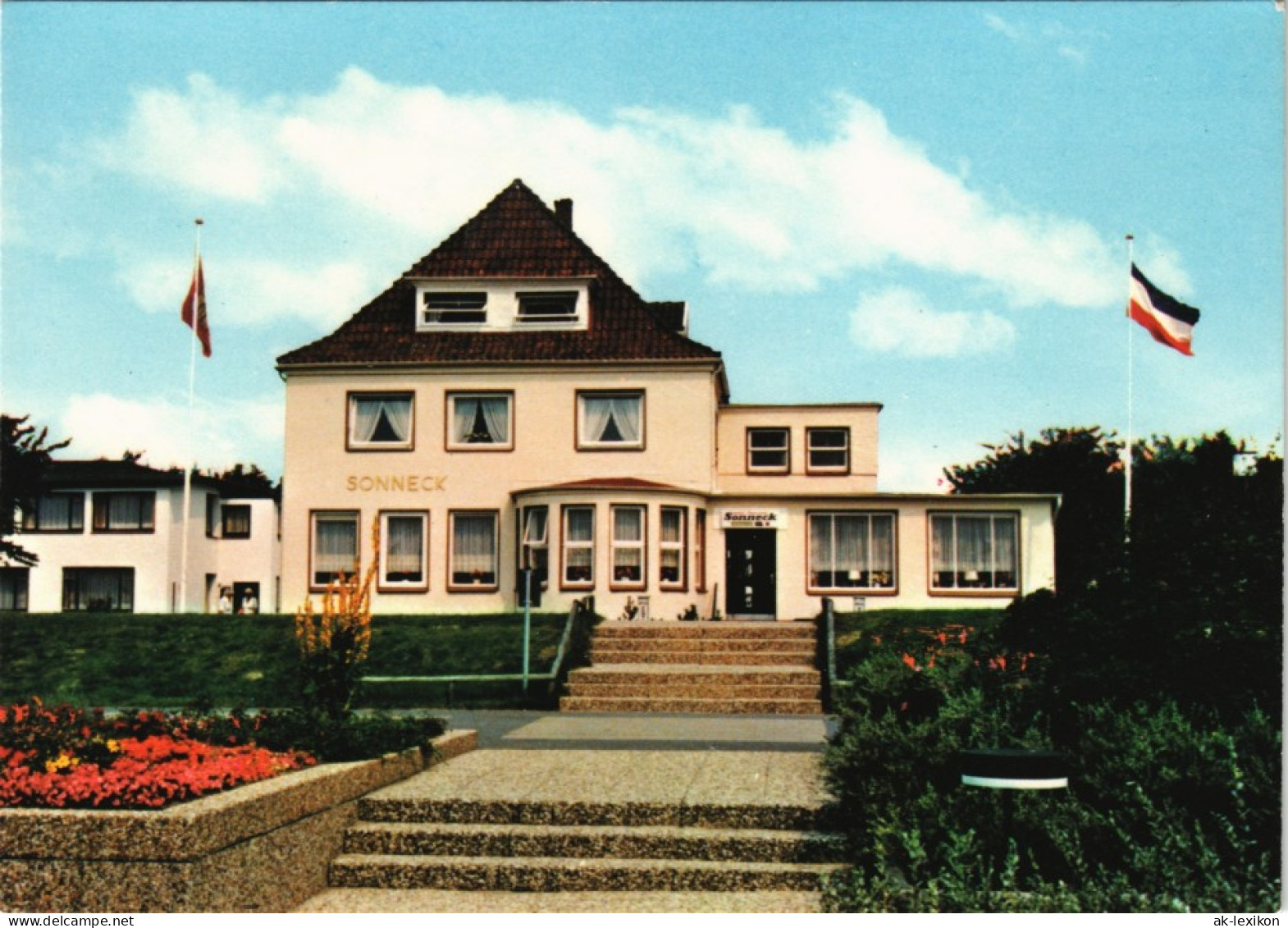 Ansichtskarte St. Peter-Ording Hotel-Pension Sonneck Strandpromenade 1980 - Other & Unclassified