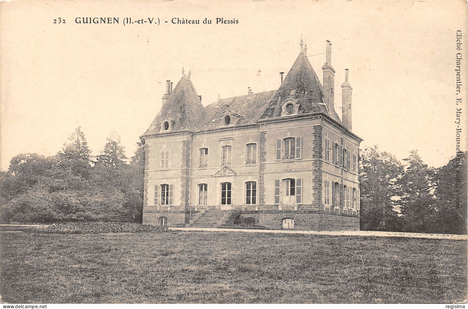 35-GUIGNEN-CHÂTEAU DU PLESSIS-N°352-F/0153 - Sonstige & Ohne Zuordnung