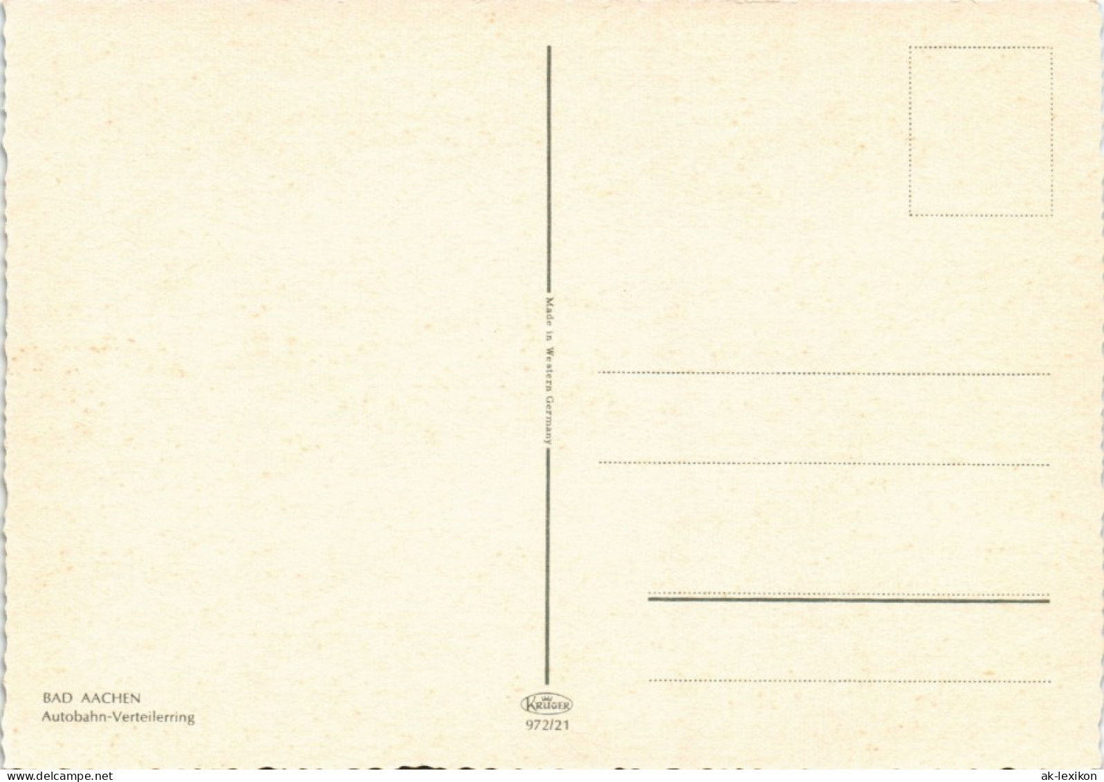 Ansichtskarte Aachen Autobahn-Verteilerring, Auto Verkehr 1970 - Aachen