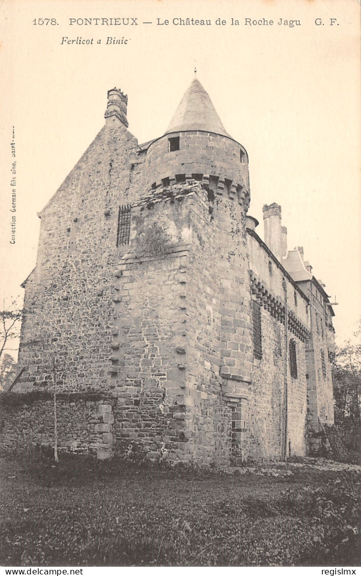 35-PONTRIEUX-CHÂTEAU DE LA ROCHE JAGU-N°352-F/0065 - Autres & Non Classés