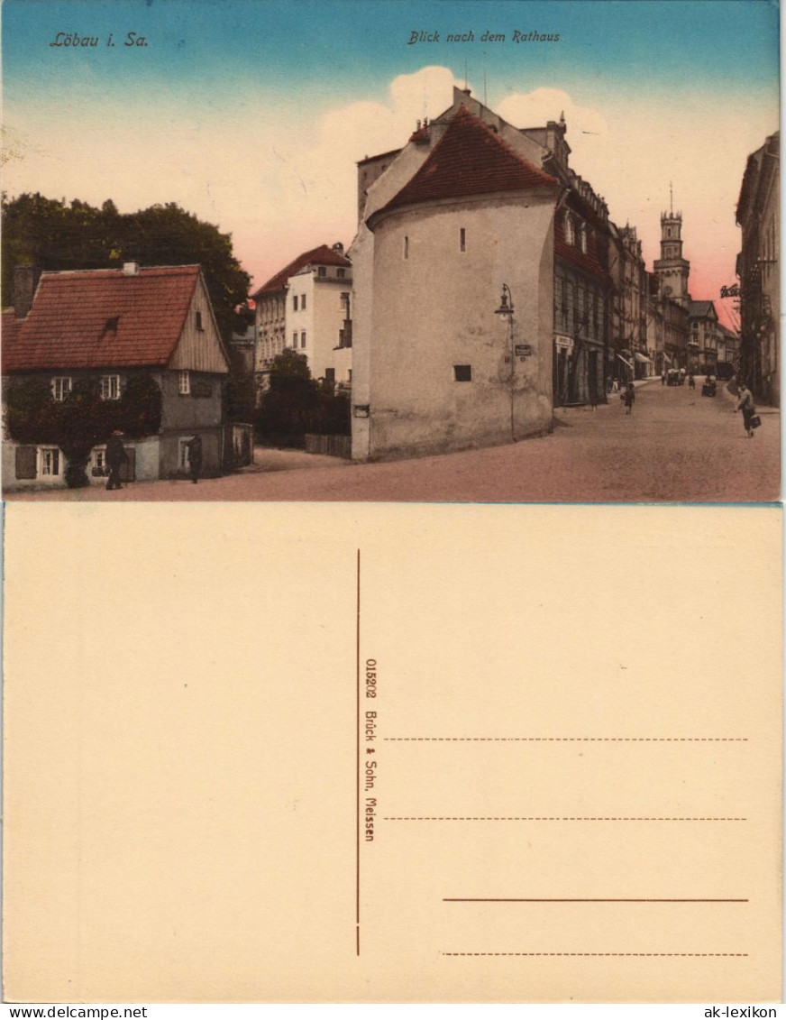 Ansichtskarte Löbau Zittauer Straße 1913 - Loebau