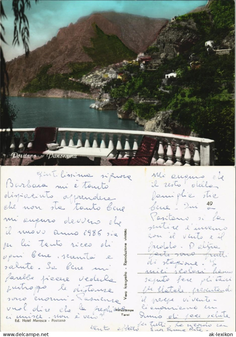 Cartoline Positano Panorama (Hotel Maresca) 1960 - Otros & Sin Clasificación