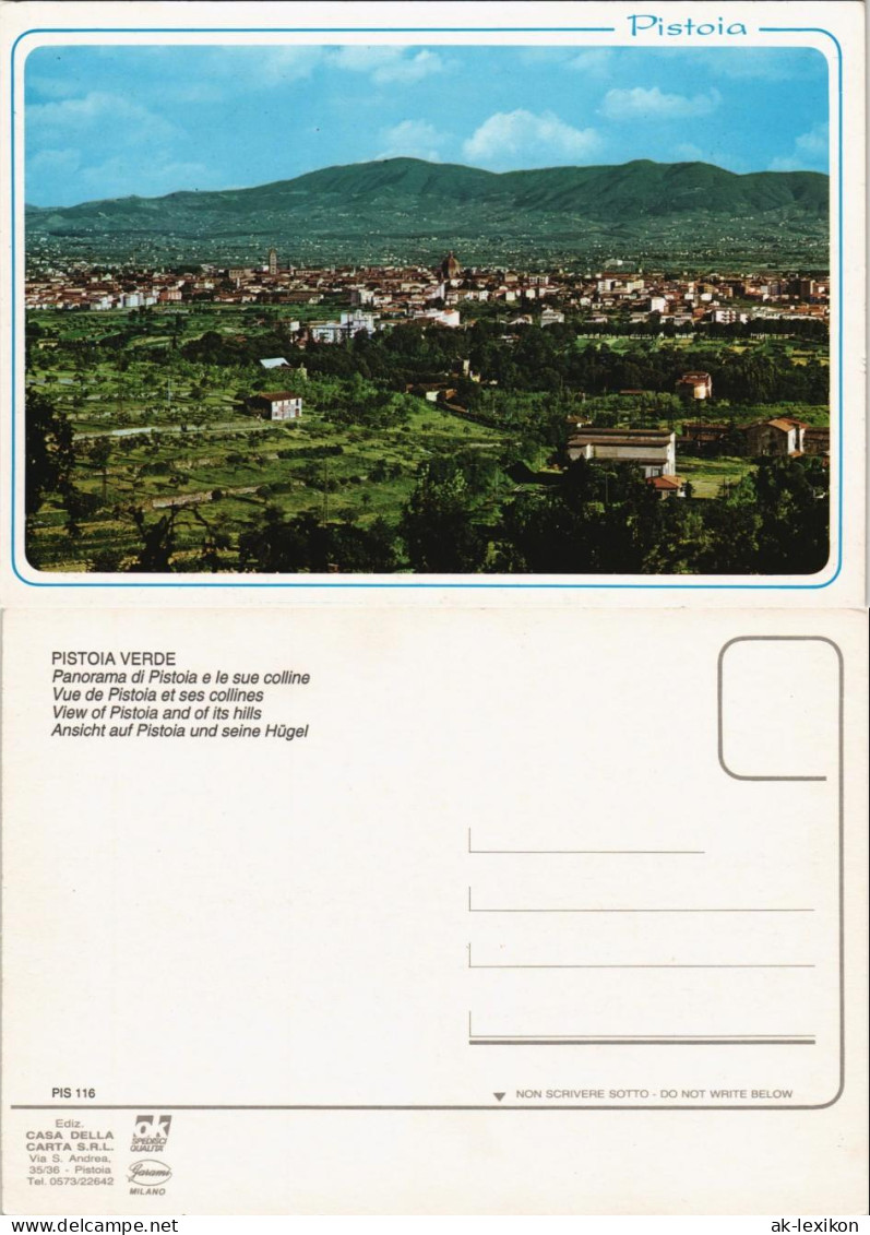 Cartoline Pistoia Panorama Gesamtansicht 1990 - Otros & Sin Clasificación
